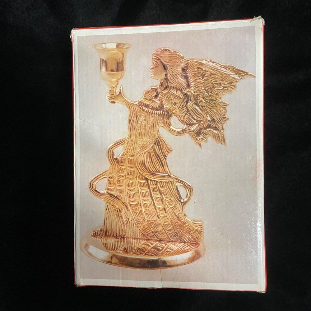 Angel candle holder solid brass hand crafted in India